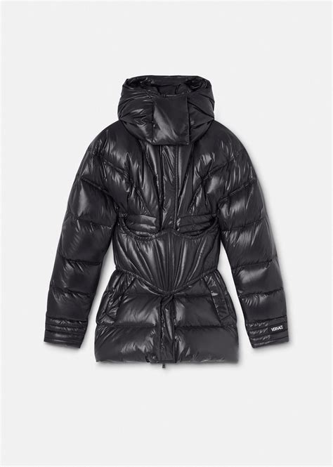 versace puffer|versace bomber jacket women's.